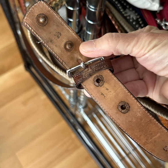 Veari Crocodile Alligator Leather Belt Light Brown - Picture 12 of 12